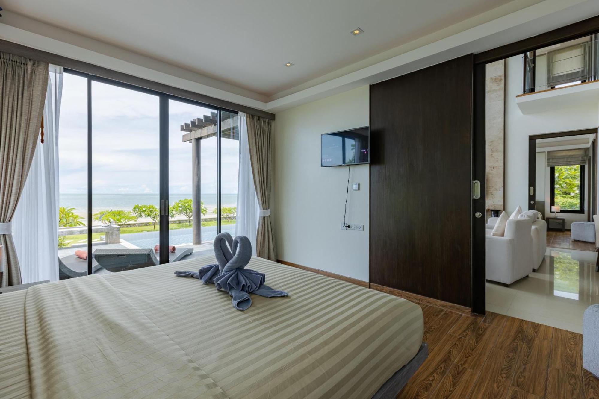 Beachfront Modern 4 Bedroom Pool Villa - Rv HHQ Exterior foto